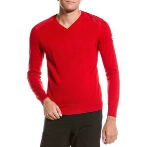 Canada Goose Red McLeod Sweater size S V-neck Pullover Merino Wool